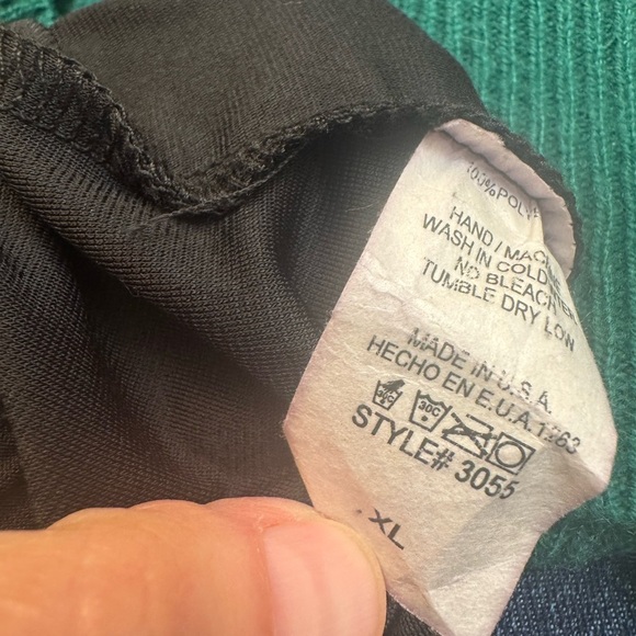 VINTAGE 2 PIECE SET PLUS SIZE KELLY LYNN Sparkly Black Red Blue Size 1X 4th July - Picture 11 of 16